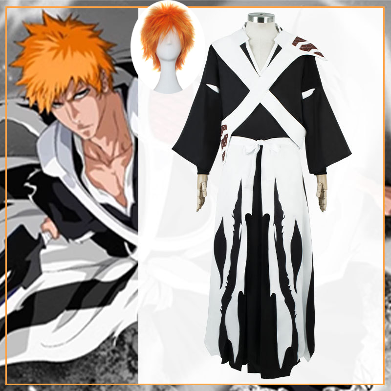 Men'S Kimono Accessories - Anime Bleach Kurosaki Ichigo Cosplay Perücke,