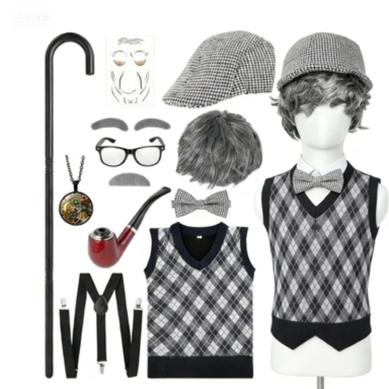Men'S Accessories In The 1920S - Halloween-Festival Alter Mann Kostüm Zubehör-Set 100