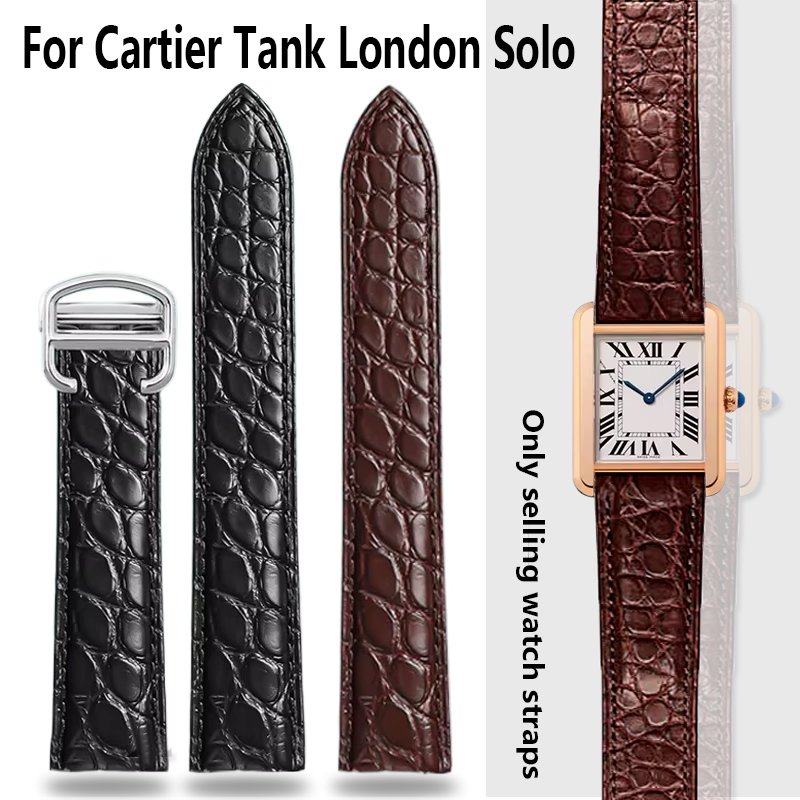Men'S Accessories London - Krokodil-Uhrenarmband, 16, 18, 20, 22, 23,