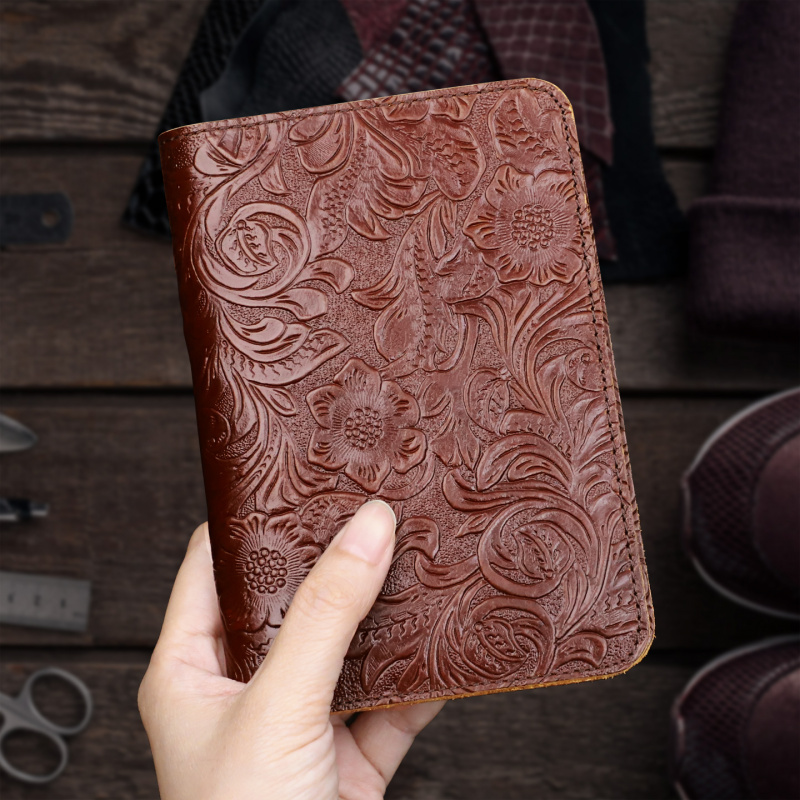 Travel Organizer Men - Reisepasshülle aus echtem Leder, Reisebrieftasche, Schutzhülle
