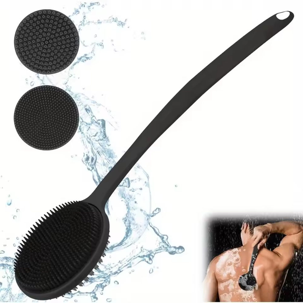 Men'S Accessories Types - 1 Stück Silikon-Rückenwäscher-Bürste für die Dusche,