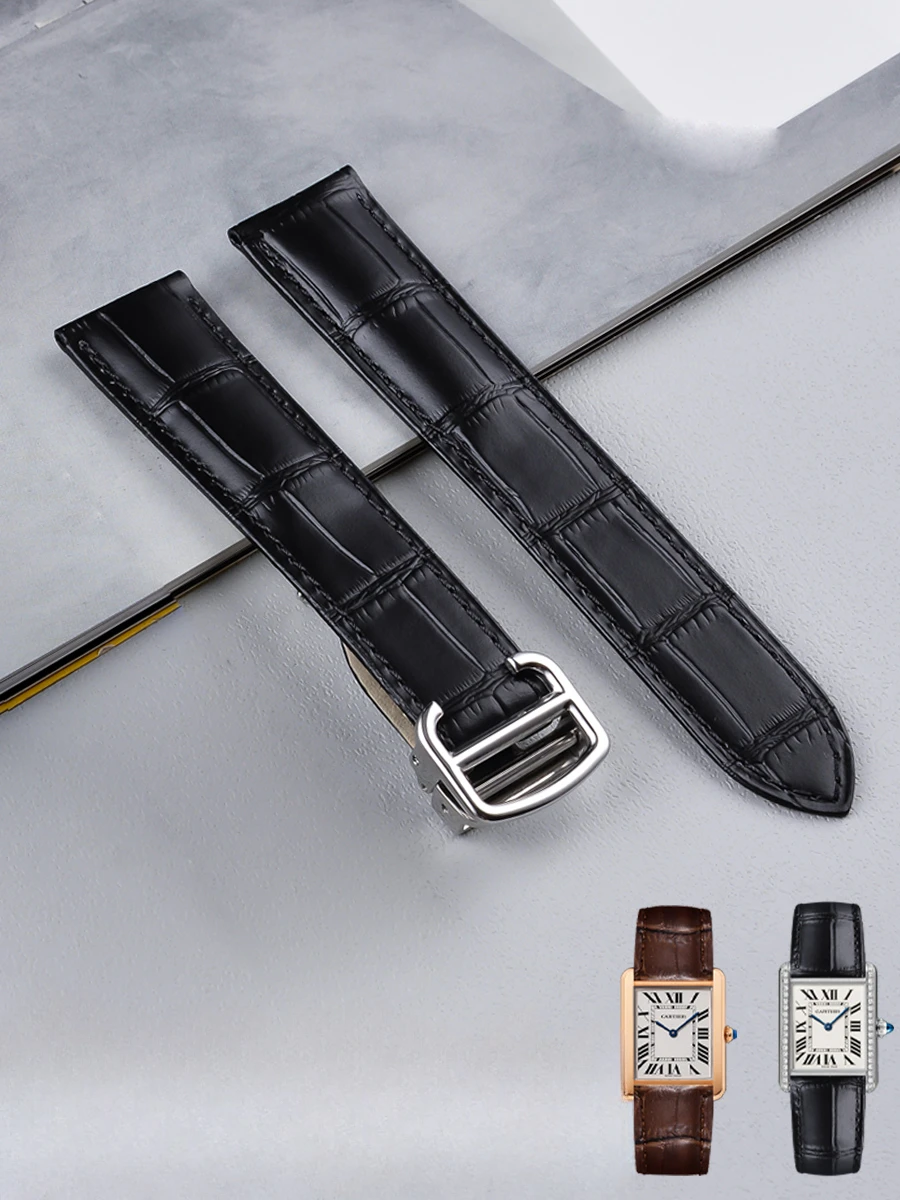 Men'S Accessories London - Für Cartier Schwarz Braun Uhrenarmband Herren