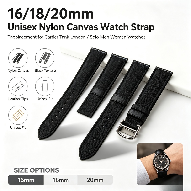 Men'S Accessories London - 16/18/20mm Unisex Weiches Nylon-Canvas-Uhrenarmband Ersatzband für