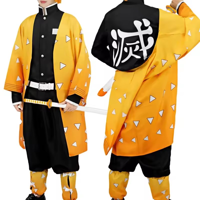 Anime Agatsuma Zenitsu Cosplay – Men'S Kimono Accessories Bewertung und Preis