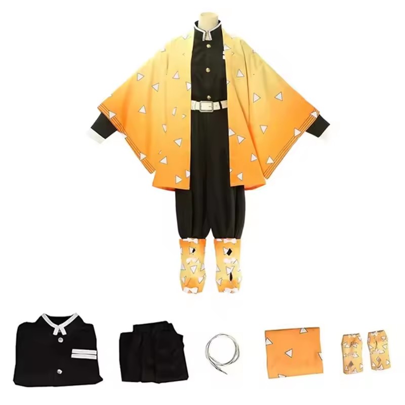 Anime Agatsuma Zenitsu Cosplay – Men'S Kimono Accessories Bewertung und Preis