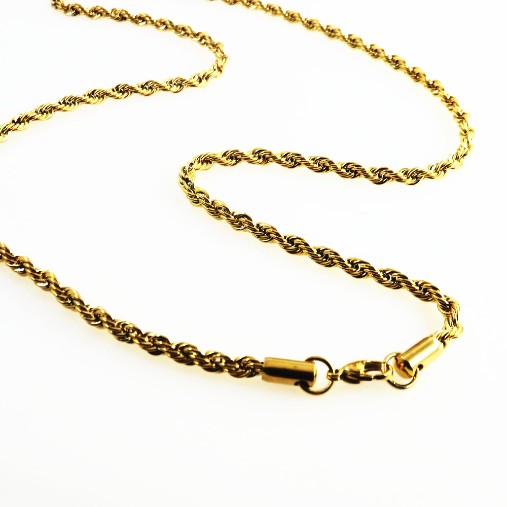 Edelstahl Twist Seil lange Ket – Men Accessories Neck Chain Bewertung und Preis