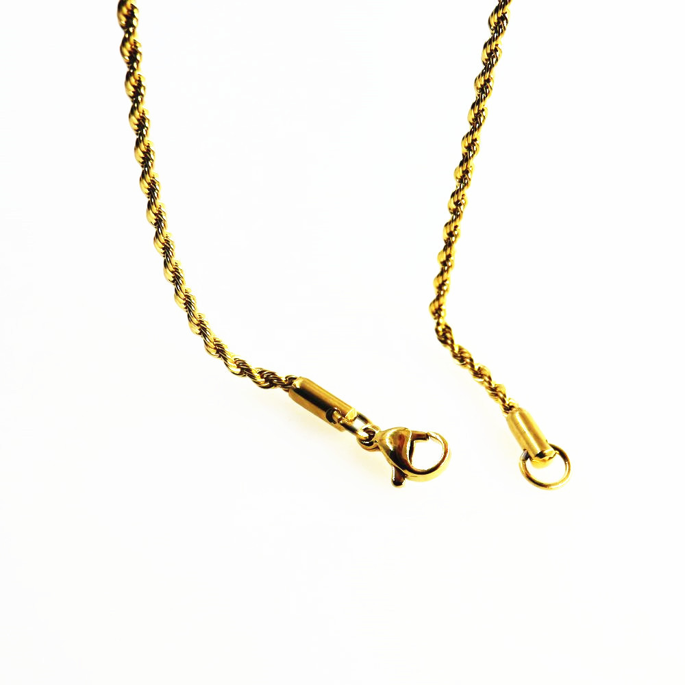Edelstahl Twist Seil lange Ket – Men Accessories Neck Chain Bewertung und Preis