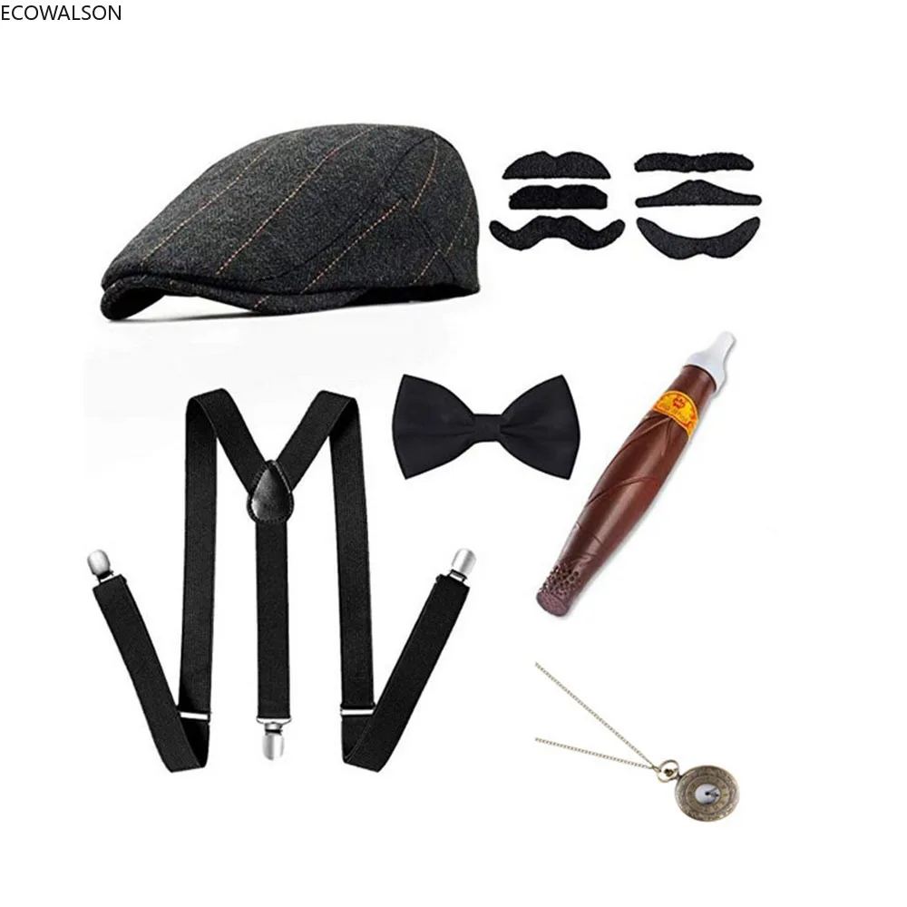 5-teiliges Bühnenkostüm-Zubehö – Men'S Accessories In The 1920S Bewertung und Preis