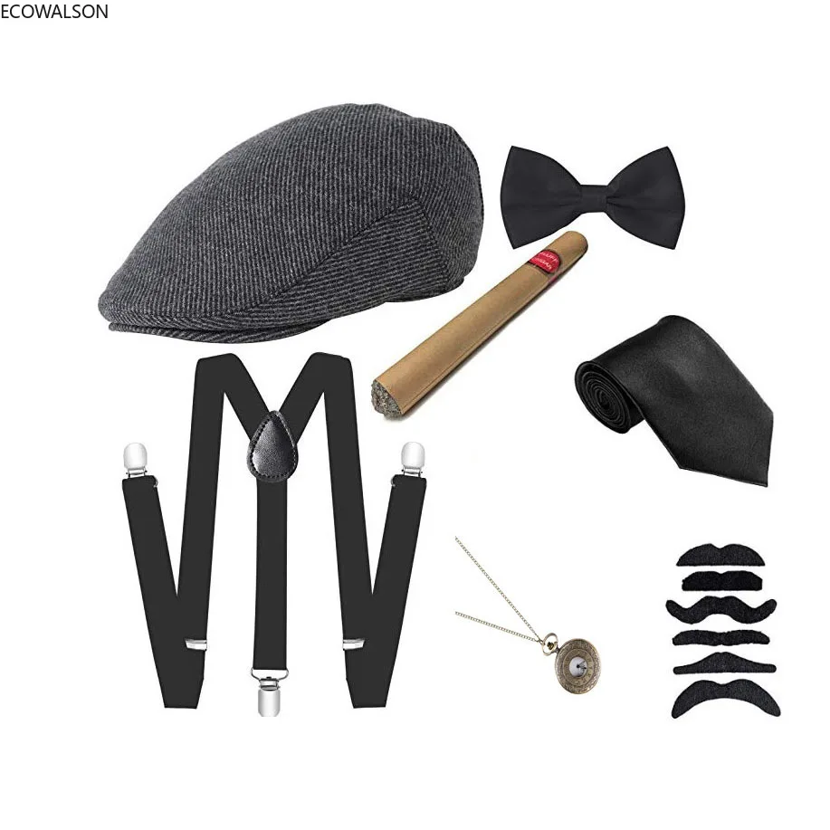 5-teiliges Bühnenkostüm-Zubehö – Men'S Accessories In The 1920S Bewertung und Preis