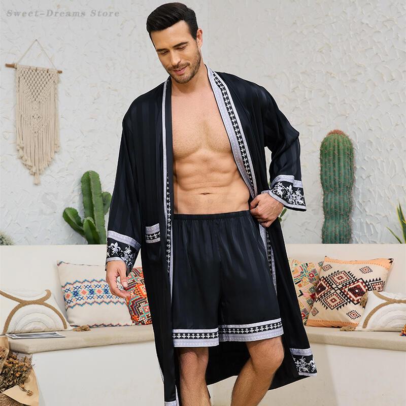 Männer Lange Robe Pyjamas Set  – Men'S Kimono Accessories Bewertung und Preis