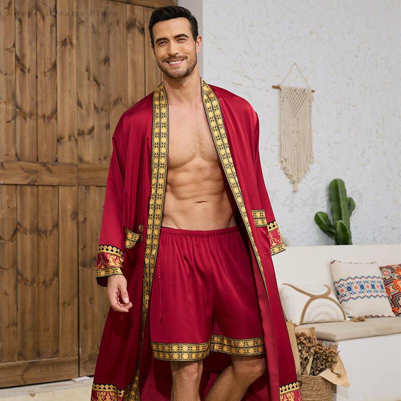 Männer Lange Robe Pyjamas Set  – Men'S Kimono Accessories Bewertung und Preis