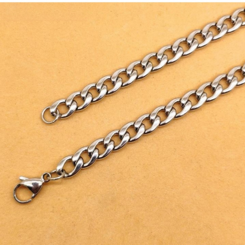 YQ 3MM-10MM 316L Edelstahl Kub – Men Accessories Neck Chain Bewertung und Preis